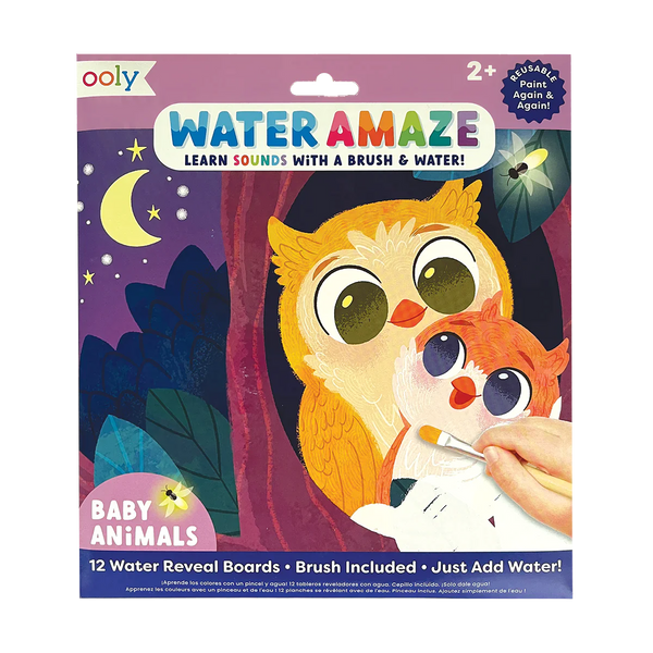 Ooly Water Amaze Reveal Boards - Baby Animals