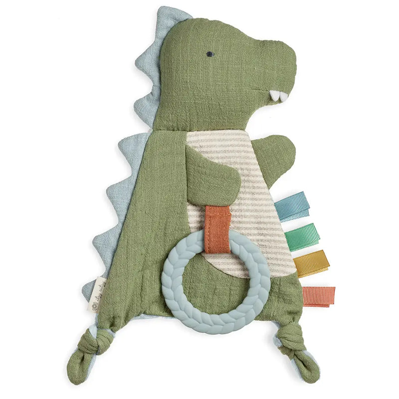 Crinkle Dino Sensory Toy with Teether