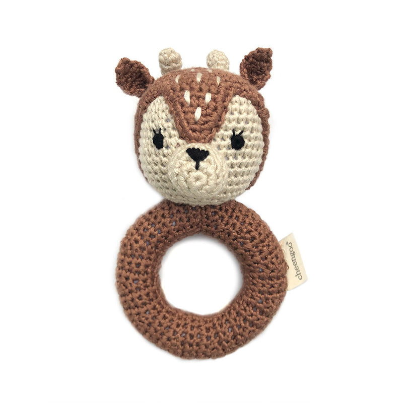 Fawn Deer Ring Rattle