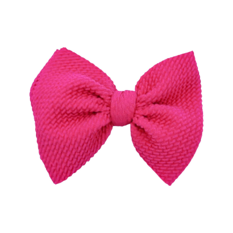 Hot Pink Skinny Bow (One Size)