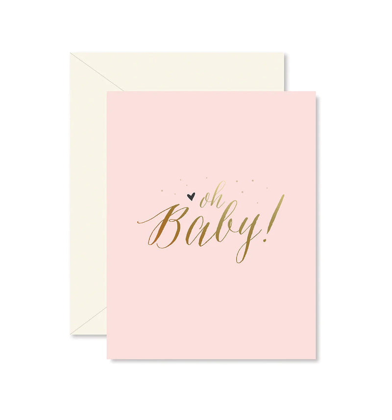 Pink Oh Baby! Greeting Card