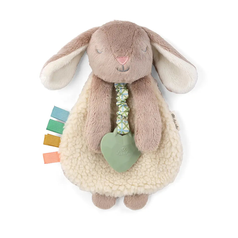 Billie the Bunny Taupe Lovey Plush + Teether Toy