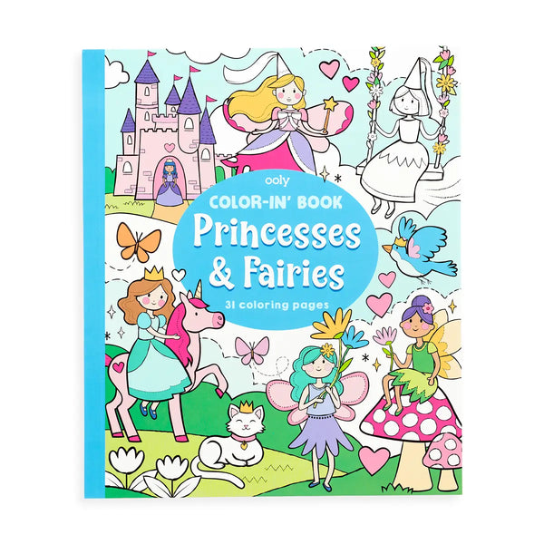 Ooly Color-in' Book - Princesses & Fairies