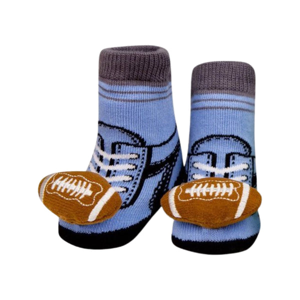 Football Rattle Socks - Blue